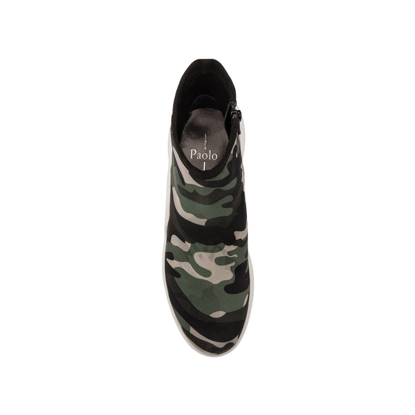 Linea Paolo GIA | Pull-On Mesh Sneakers Camo Stretch Fabric