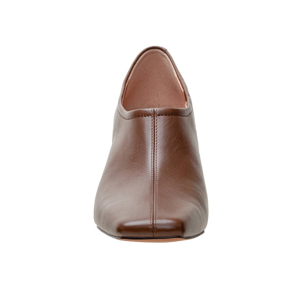 Linea Paolo GIANNI | Strong Heel Shootie Chocolate Nappa