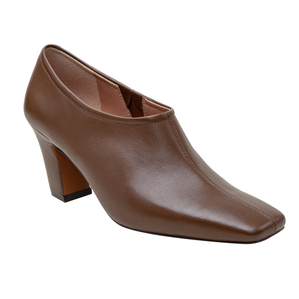linea paolo GIANNI | Strong Heel Shootie Chocolate Nappa