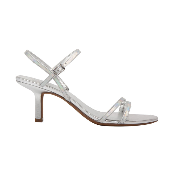 Linea Paolo HARMONY | Multi-Strap Dress Sandals Silver Iridescent Leather