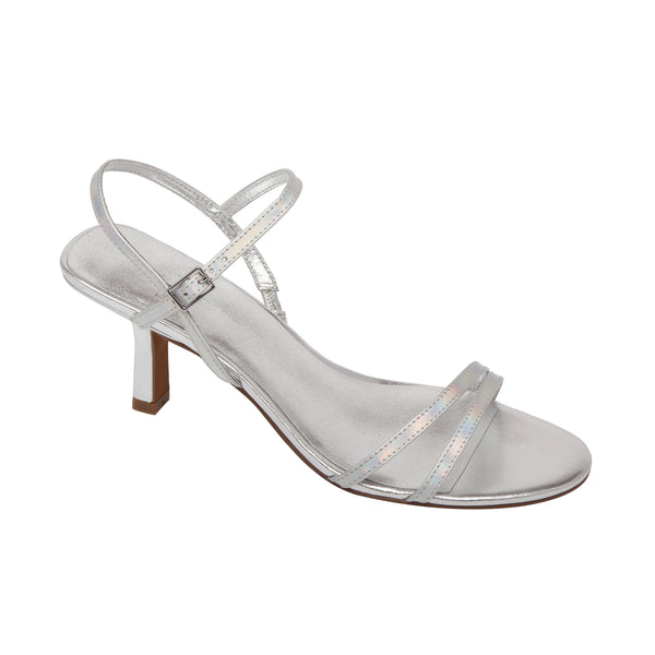 linea paolo HARMONY | Multi-Strap Dress Sandals Silver Iridescent Leather linea paolo HARMONY | Multi-Strap Dress Sandals Silver Iridescent Leather