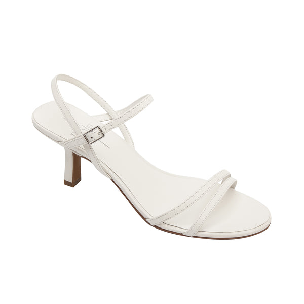 linea paolo HOPE | Asymmetric Strap Dress Sandals Eggshell Nappa linea paolo HOPE | Asymmetric Strap Dress Sandals Eggshell Nappa