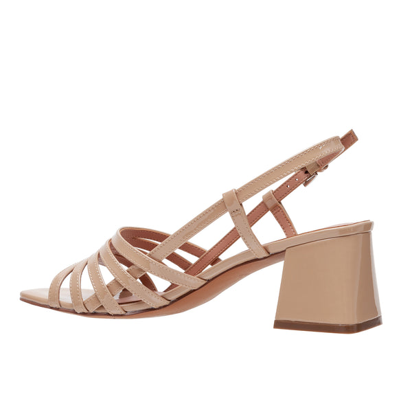 Linea Paolo ISANIE STYLE STEALS | Block Heel Slingback Sandals Black Nappa