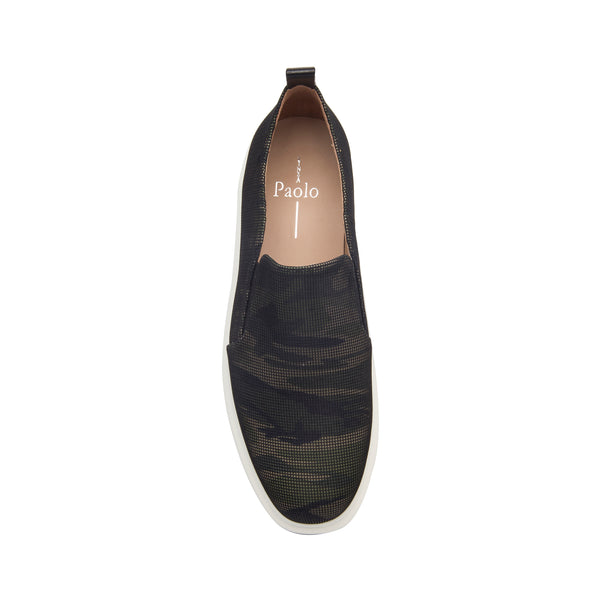 Linea Paolo KAI | Slip-On Platform Sneakers Camo Net Fabric