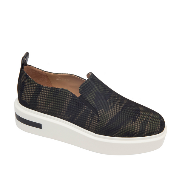linea paolo KAI | Slip-On Platform Sneakers Camo Net Fabric