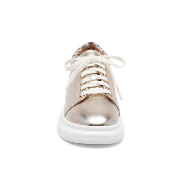 Linea Paolo KELSEY | Platform Tennis Shoes Print Platino/Black Nappa/Print Snake Leather