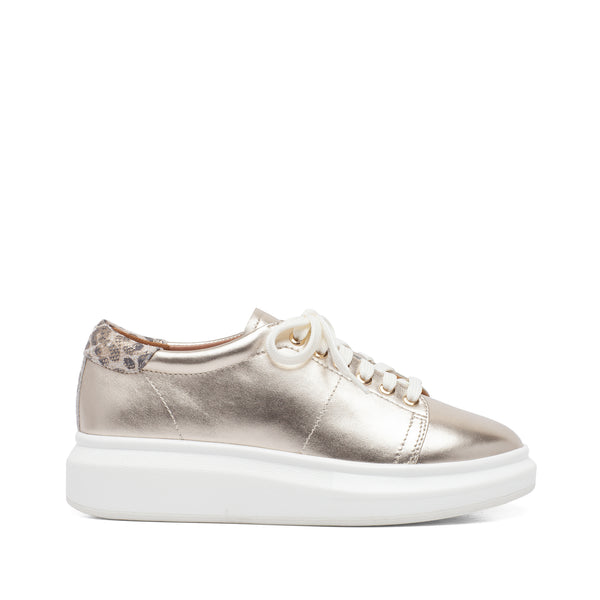 Linea Paolo KELSEY | Platform Tennis Shoes Print Platino/Black Nappa/Print Snake Leather