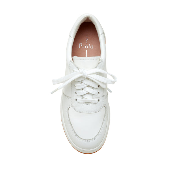 Linea Paolo KRISTA | Sporty Leather Fashion Sneakers Eggshell Leather