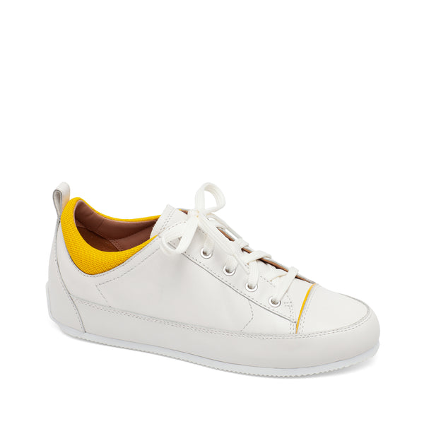 linea paolo KRISTEN | Retro-Inspired Sporty Lace-Up Fashion Sneaker Light Grey/White Leather/Mesh Fabric