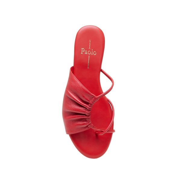 Linea Paolo LANE | Nappa Or Suede Sandals True Red Soft Nappa