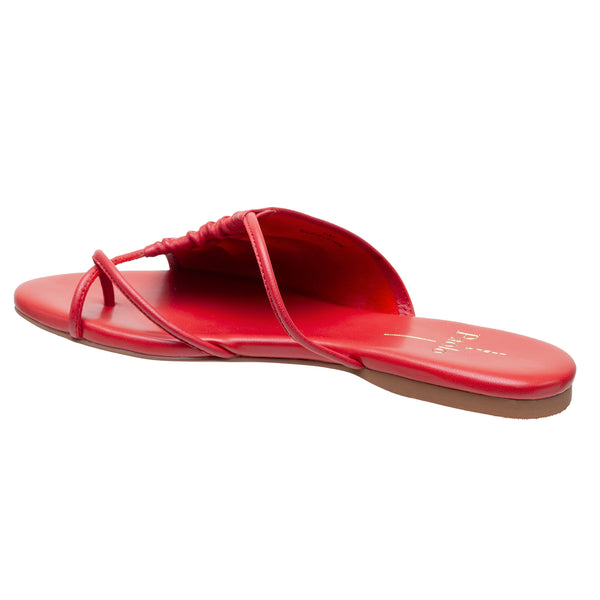 Linea Paolo LANE | Nappa Or Suede Sandals True Red Soft Nappa