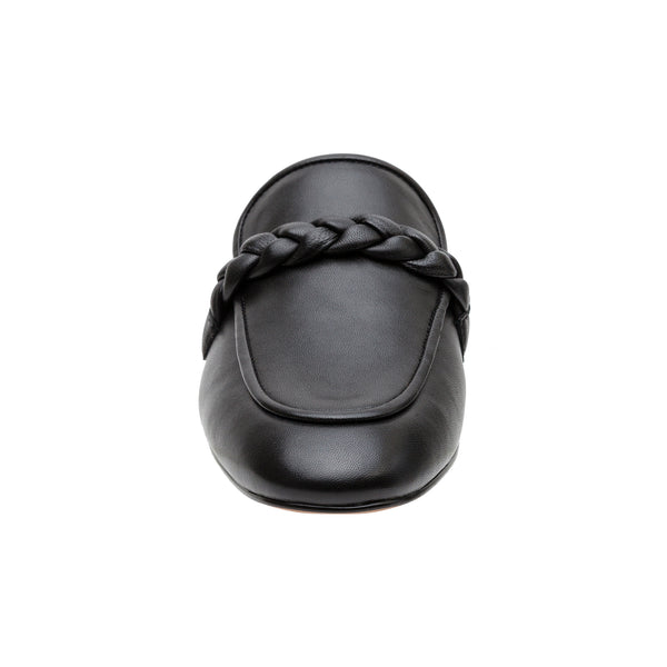 Linea Paolo AMY | Braided Keeper Mules Black Nappa