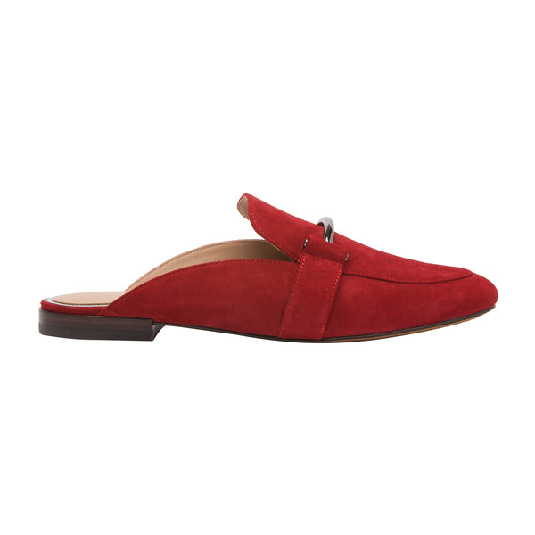 Linea Paolo ANNETTE | Metal Bit Mules Red Suede