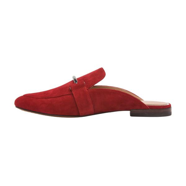 Linea Paolo ANNETTE | Metal Bit Mules Red Suede