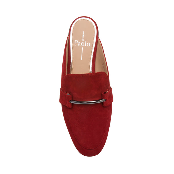 Linea Paolo ANNETTE | Metal Bit Mules Red Suede