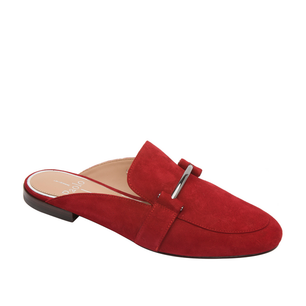 linea paolo ANNETTE | Metal Bit Mules Red Suede linea paolo ANNETTE | Metal Bit Mules Red Suede