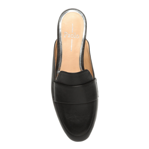 Linea Paolo ANNIE | Apron Toe Mules Black Leather