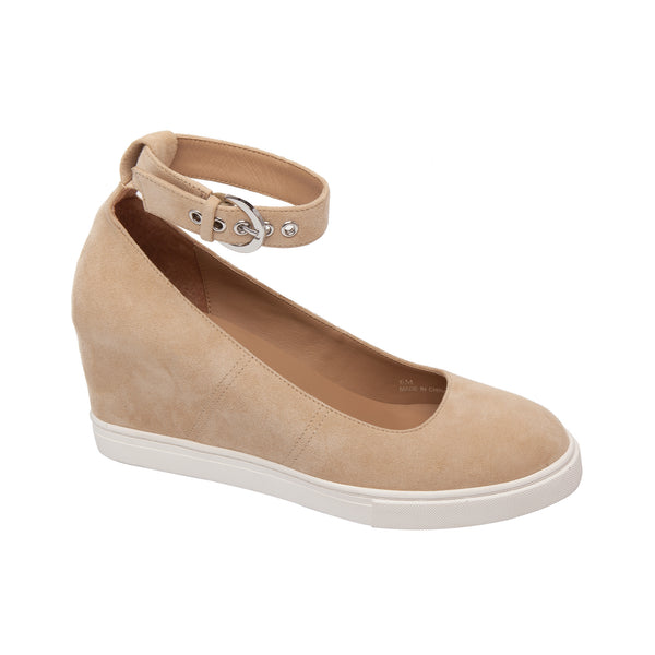 linea paolo MARTA | Wedge Sneaker Pumps Shell Suede