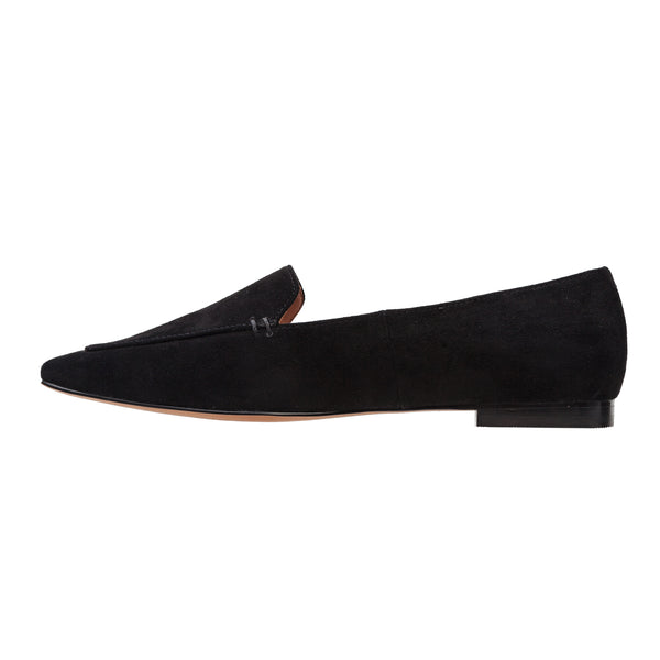 Linea Paolo MOORE | Square Toe Loafers Black Suede