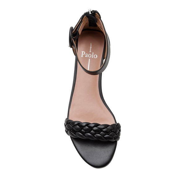 Linea Paolo LYLA | Braided Strap Flat Sandals Corydalis Blue Nappa