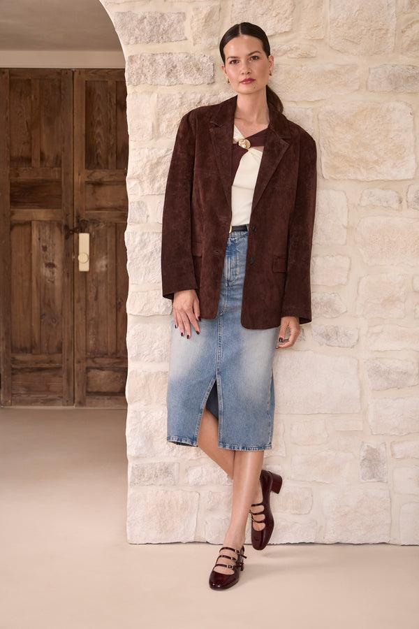 Linea Paolo MARIANA | Tripple Strap Mary Jane Pumps Dark Burgundy Crinkled Patent