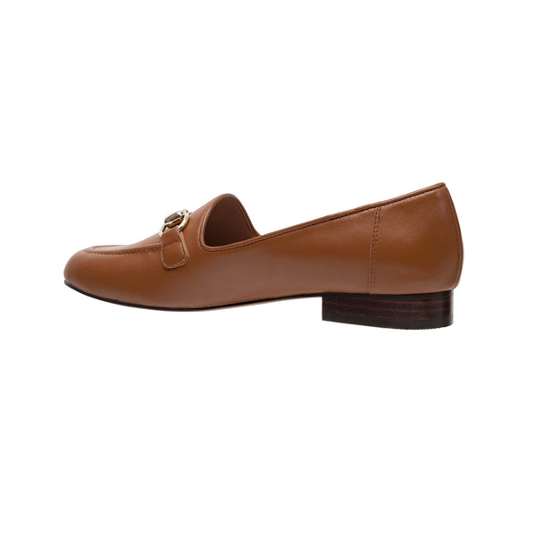 Linea Paolo MAURA | Essential Golden Bit Loafers Cognac Nappa