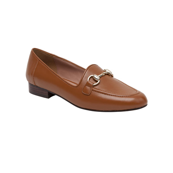 linea paolo MAURA | Essential Golden Bit Loafers Cognac Nappa