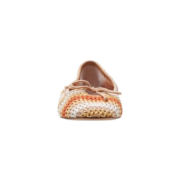 Linea Paolo MILA | Ruched Top Line Ballet Flats Toffee Multi Crochet/Nappa
