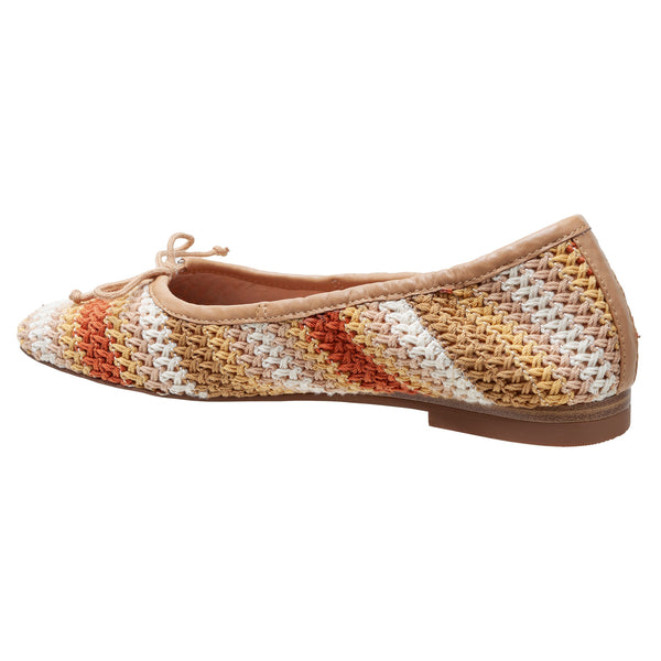 Linea Paolo MILA | Ruched Top Line Ballet Flats Toffee Multi Crochet/Nappa
