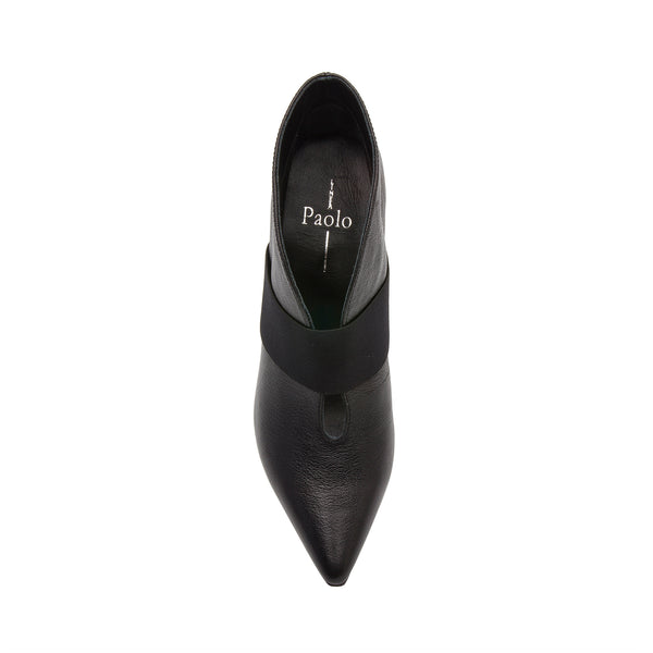 Linea Paolo NATASHA | Elastic Gore Booties Black Tumbled Leather