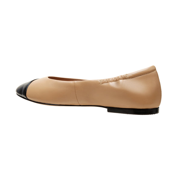 Linea Paolo NOLAN | Cap Toe Ballet Flats Black Nappa/Patent