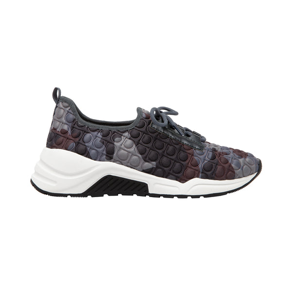 Linea Paolo RODGER | Pull-On Lace-Up Fashion Athleisure Trainers Camo Padded Fabric