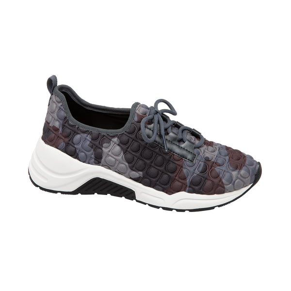 linea paolo RODGER | Pull-On Lace-Up Fashion Athleisure Trainers Camo Padded Fabric