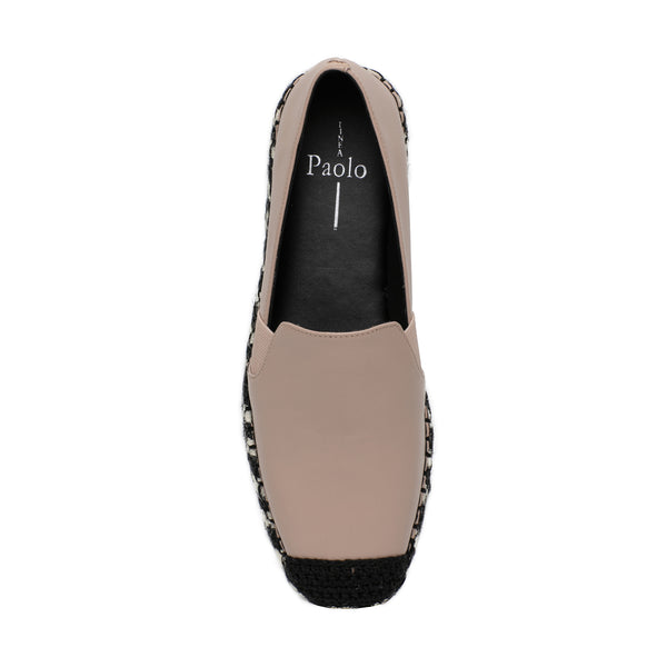 Linea Paolo SALLY | Espadrille Skimmer Flats Nude Tumbled Nappa Goat