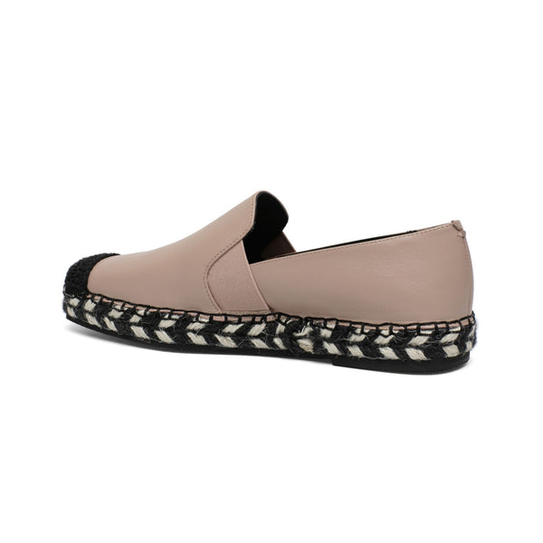 Linea Paolo SALLY | Espadrille Skimmer Flats Nude Tumbled Nappa Goat