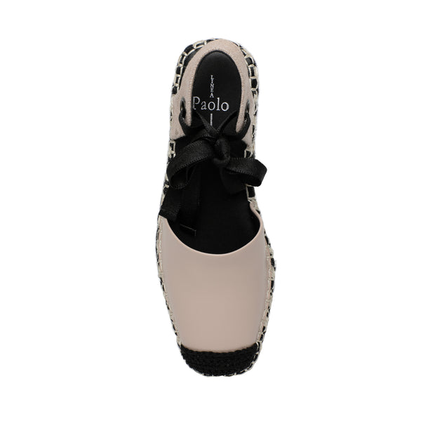 Linea Paolo SOL | Braided Espadrille Flats Blush Pink/Beige Nappa/Fabric