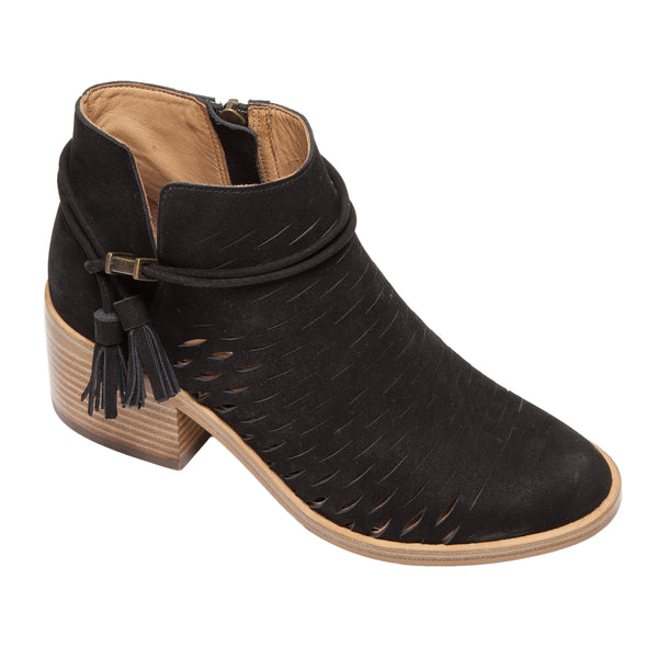 linea paolo TESS | Low Stack Ankle Boots Black Oiled Leather