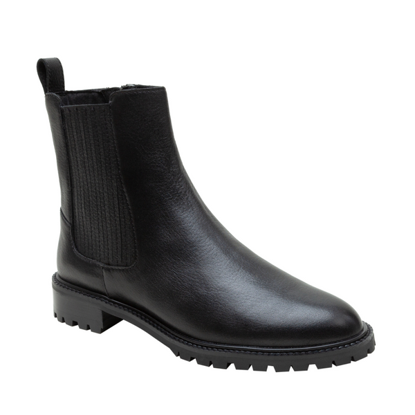 linea paolo TESSA STYLE STEALS | Low Stack Ankle Boots Black Tumbled Leather