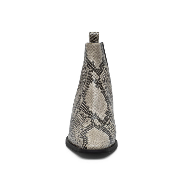 Linea Paolo VERA | Chelsea Booties Natural/Black Snake Print Pu
