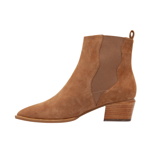 Linea Paolo VU | Western Mid-Height Pull-On Bootie Black Nappa