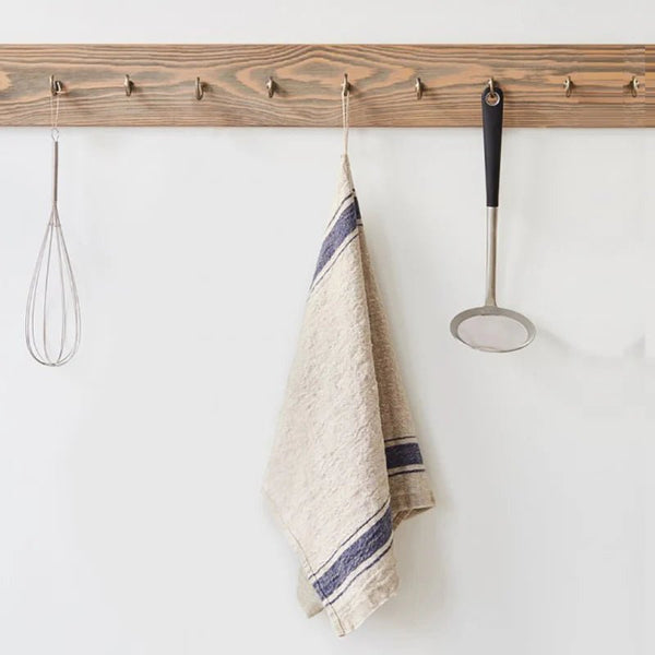 linen tales Blue Stripe Vintage Linen Kitchen Towel