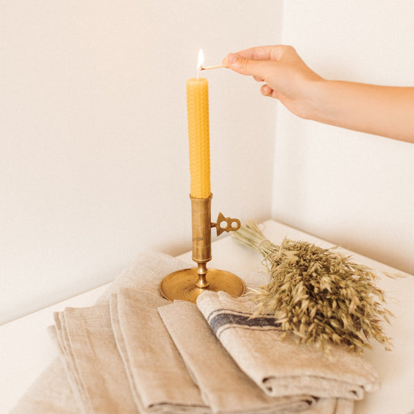 Linen Tales Blue Stripe Vintage Linen Napkins Set Of 2