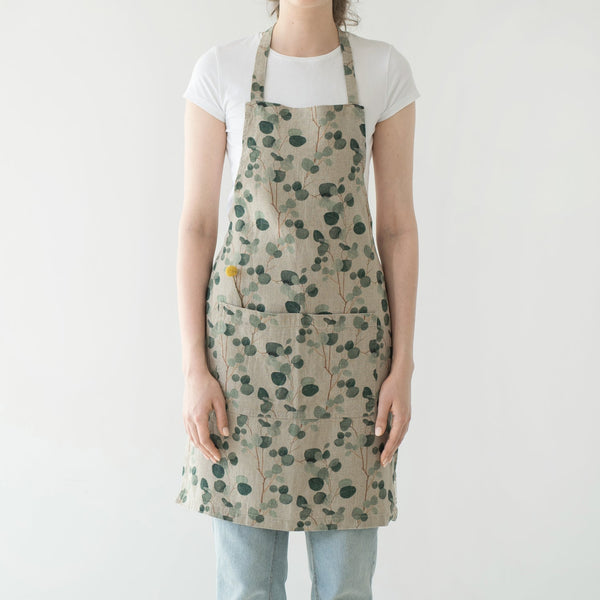linen tales Eucalyptus on Natural Linen Daily Apron