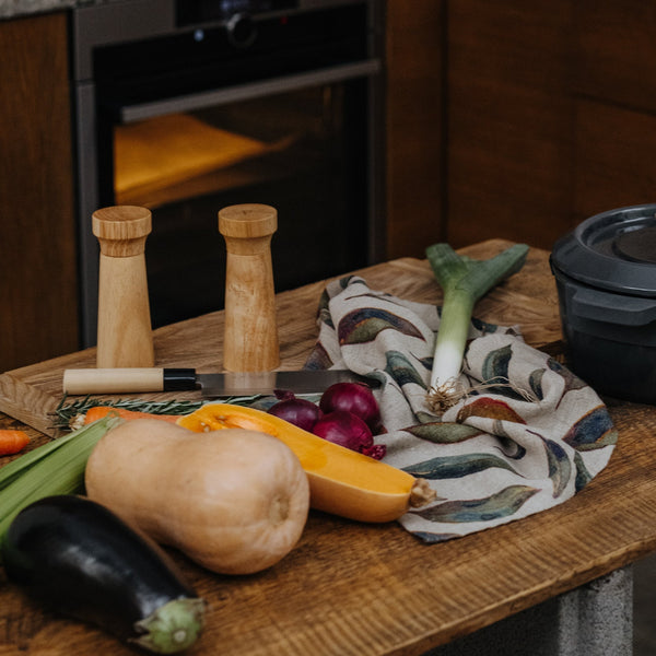 Linen Tales Golden Fall On Natural Linen Kitchen Towel