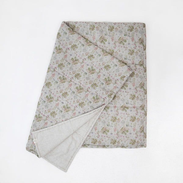 Linen Tales Kids Botany & Melange Linen Quilted Blanket