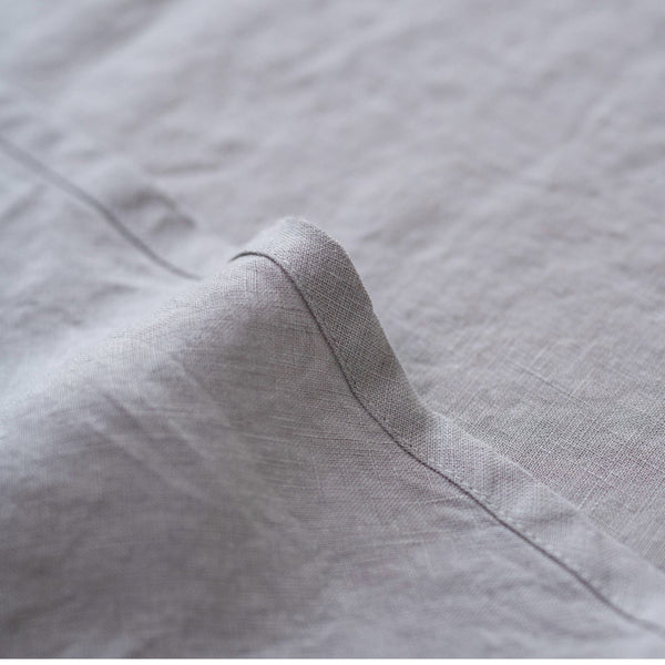 Linen Tales Light Grey Lightweight Linen Round Tablecloth