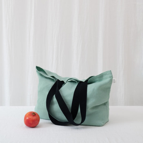 Linen Tales LIMITED EDITION Linen Tales Lichen Twill Linen Shoulder Bag