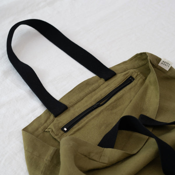 Linen Tales LIMITED EDITION Linen Tales Lichen Twill Linen Shoulder Bag