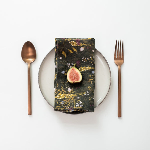 linen tales LIMITED EDITION Woodland Linen Napkins Set of 2