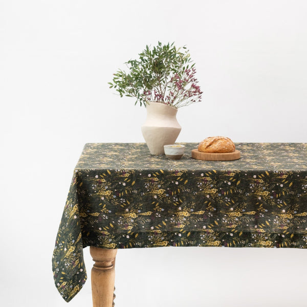 linen tales LIMITED EDITION Woodland Linen Tablecloth
